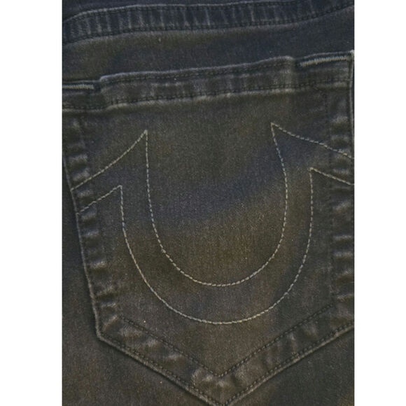 True Religion  Relaxed Straight Leg Men's Black Size 34 Shorts - Picture 7 of 8